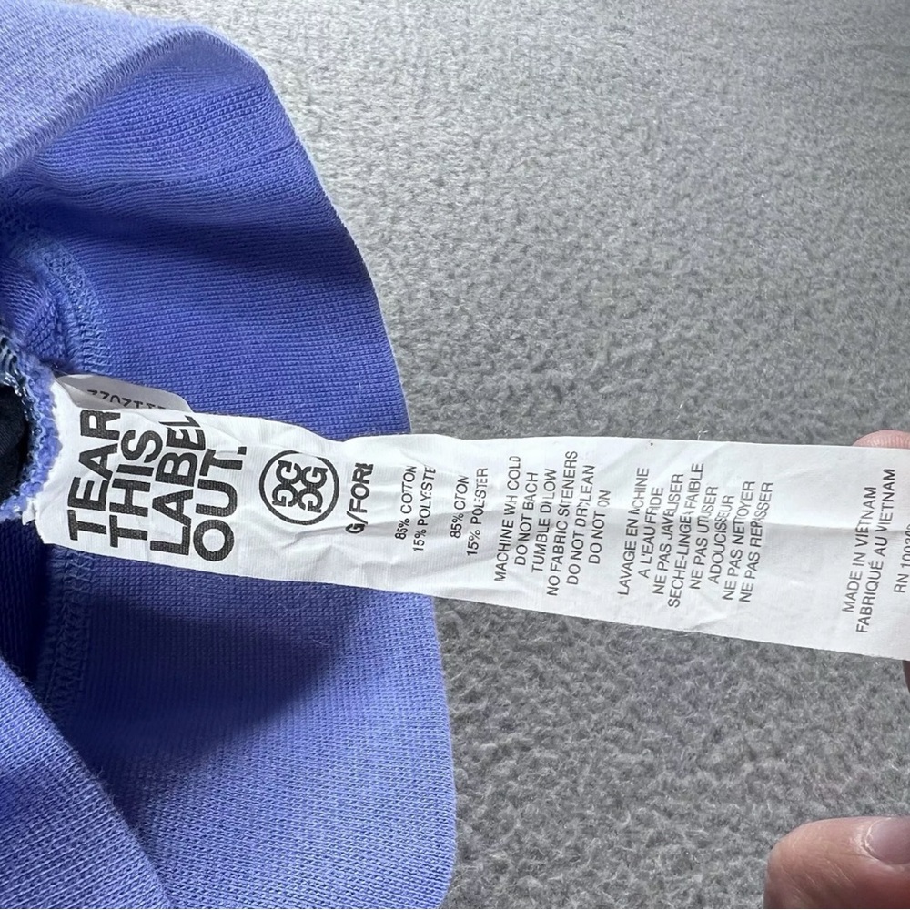 Women’s Medium G/Fore “Pray For Birdies” Hoodie Sweatshirt Golf Blue *Embroidery - Picture 5 of 14